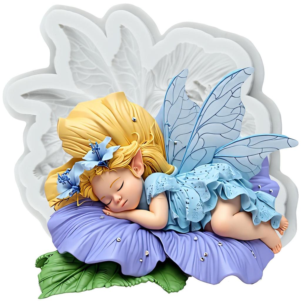 Butterfly Fairy Silicone Molds Flower Fairy Fondant Mold Cake Decorating Tools Cupcake Topper Candy Resin Clay Chocolate Gumpaste Mold