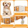 Pet Dog Necklace Collar with Thickened Adjustable Chrysanthemum Print Collar for All Seasons for Large Medium Small Cats Dogs