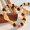 Vintage 10Mm Honey Milk Cover Natural Yellow Tower Crystal Tiger'S Eye Stone Bracelet Bracelet
