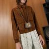 Gucci Blondie GG Supreme Mini Shoulder Bag Beige Brown Leather Gold Hardware Crossbody Bag for Women Daily Commute Shopping 698635-K9GSG-8358