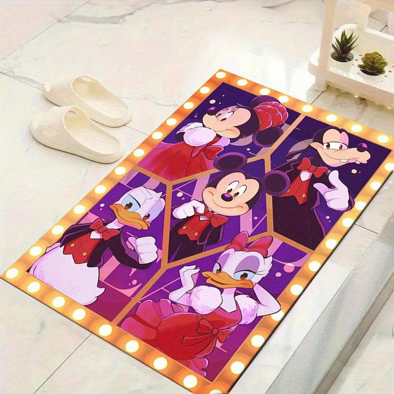 

1pc Mickey and Friends Pattern Area Rug Soft Flannel Floor Mat for Living Room,Office,Bedroom and Carpet,Sofa Coffee Table Floor Mat 60cm by 90cm