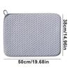 Microfiber Dish Drying Mat Dish Drying Pad Slip Resistant Dishwashing Mat Dish Drying Pad Quick Dry Stylish Kitchen Accessories