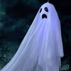 2 Pcs Halloween Hanging Ghosts Spooky Outdoor Light-Up Flying White Ghosts
