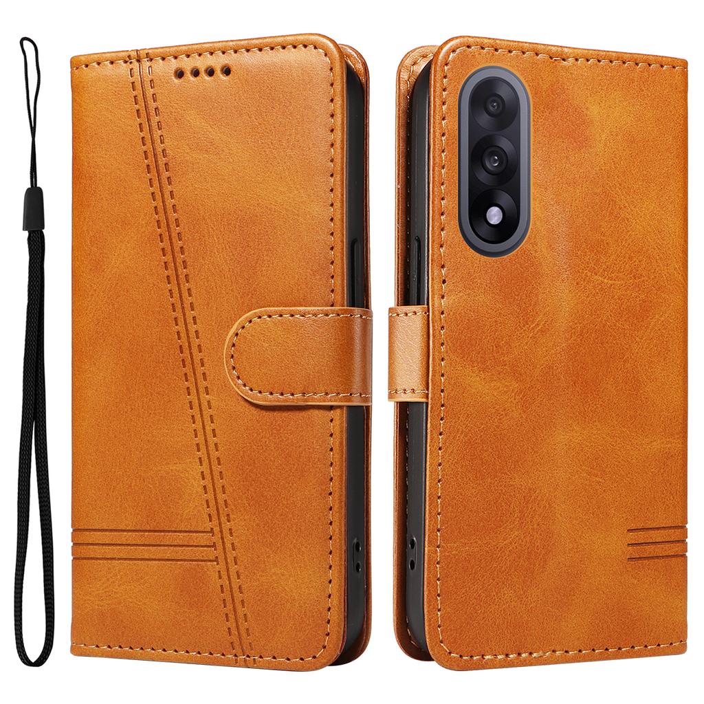 For OnePlus Nord 5 5G/OnePlus Ace 5 Ultra 5G Wallet Case T-Shape Lines Leather Phone Cover Stand