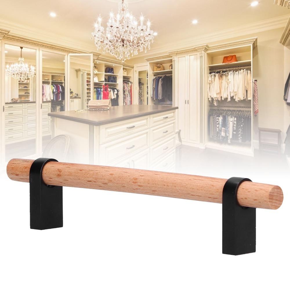 Smooth Finish Cabinet Pulls Zinc alloy Solid Wood Handles Stable Drawer Pulls Kitchen