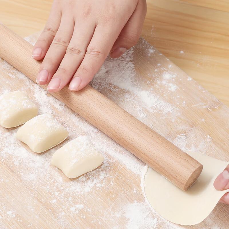 Nuoshuer 60cm Solid Wood Rolling Pin & Chopping Board Set
