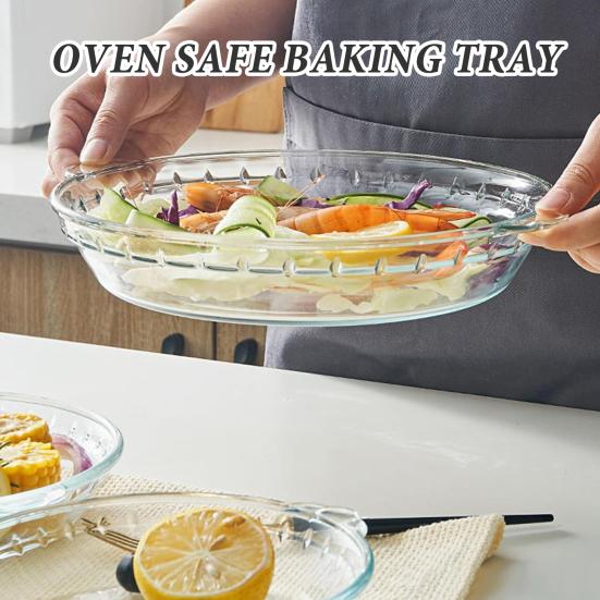 Skleněná koláčová forma na ovoce s vroubkovaným okrajem Hluboká vlnitá forma na pečení koláčů quiche do trouby a mikrovlnné trouby Pečicí náčiní pro domácnost a restauraci