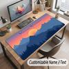 Mountain Landscape Theme Customized Mouse Pad Personalized Print Name Text Desk Mat For Home Office Table Decor
