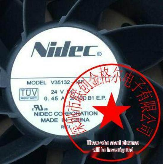 24V 0.45A Nidec Inverter Fan, Original V35132-16F/31-51, Made in Japan V35132-16F