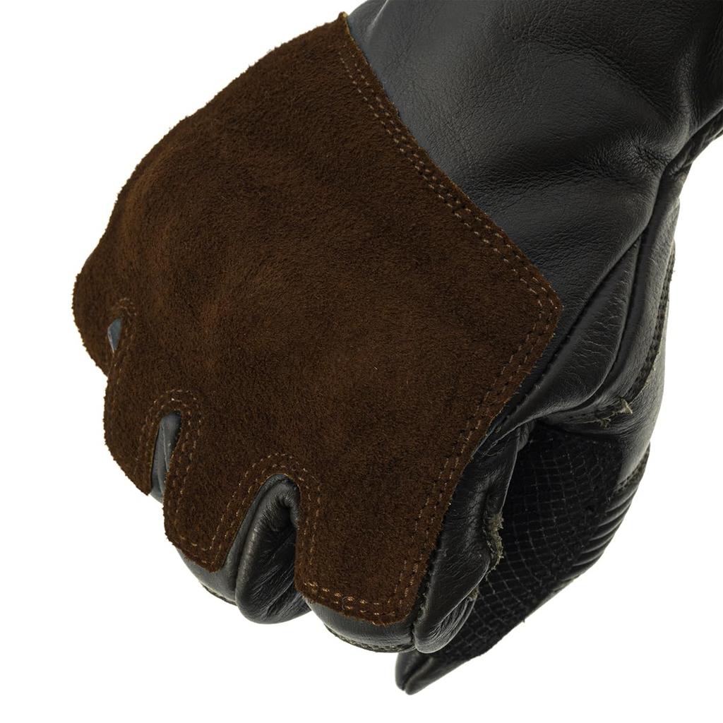 Komine Motorcycle Leather Winter Gloves Z Medium GK-849 - Series, Black,