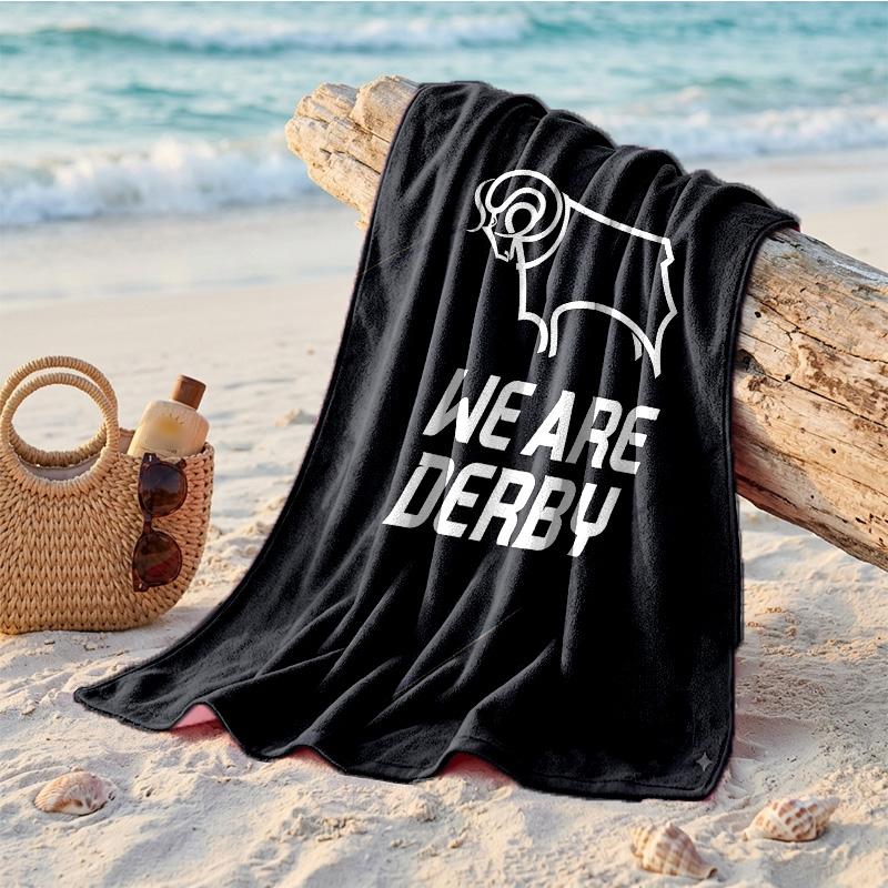 Derby County Thema Strandtuch Weich Schnell?Trockenes Handtuch für den Sommerstrandurlaub beim Schwimmen
