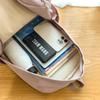 Solid Color Student Schoolbag Women's Lightweight Backpack