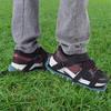 1 Pair of Lawn Aerator Sandals Heavy Duty Grass Spiked Shoes with Buckle Garden Tool (3 Straps)