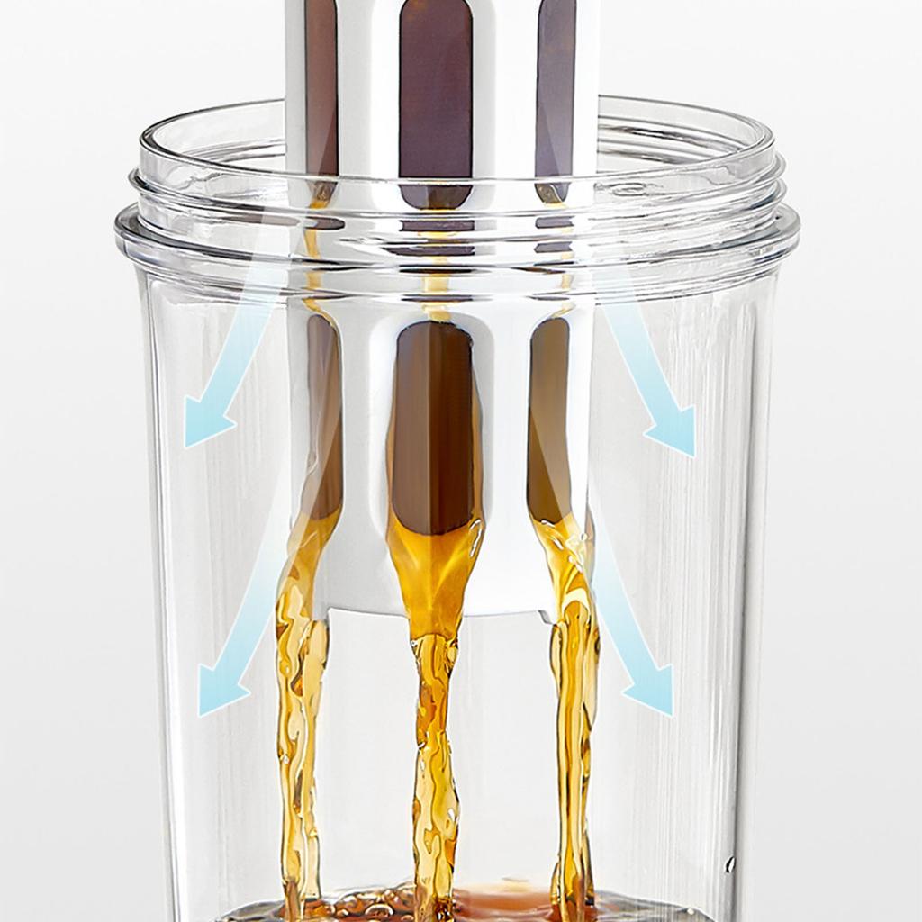 1L Capacity Cold Brew Coffee Maker Multipurpose Tea Mug with Filter Portable Sealed Water Bottle for Home Use