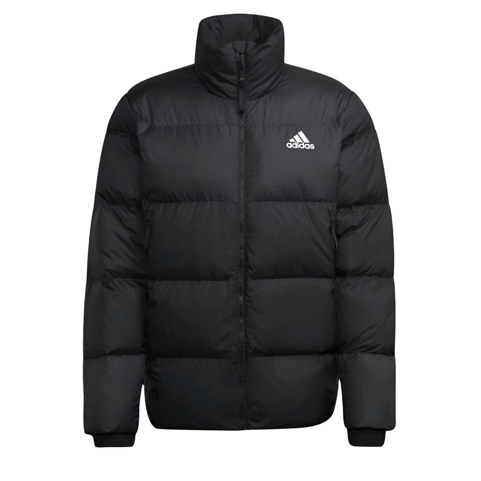 

Adidas Solid Color Zipper Duck Down Jacket, Men Warm Casual Sports Outerwear KF8760 L