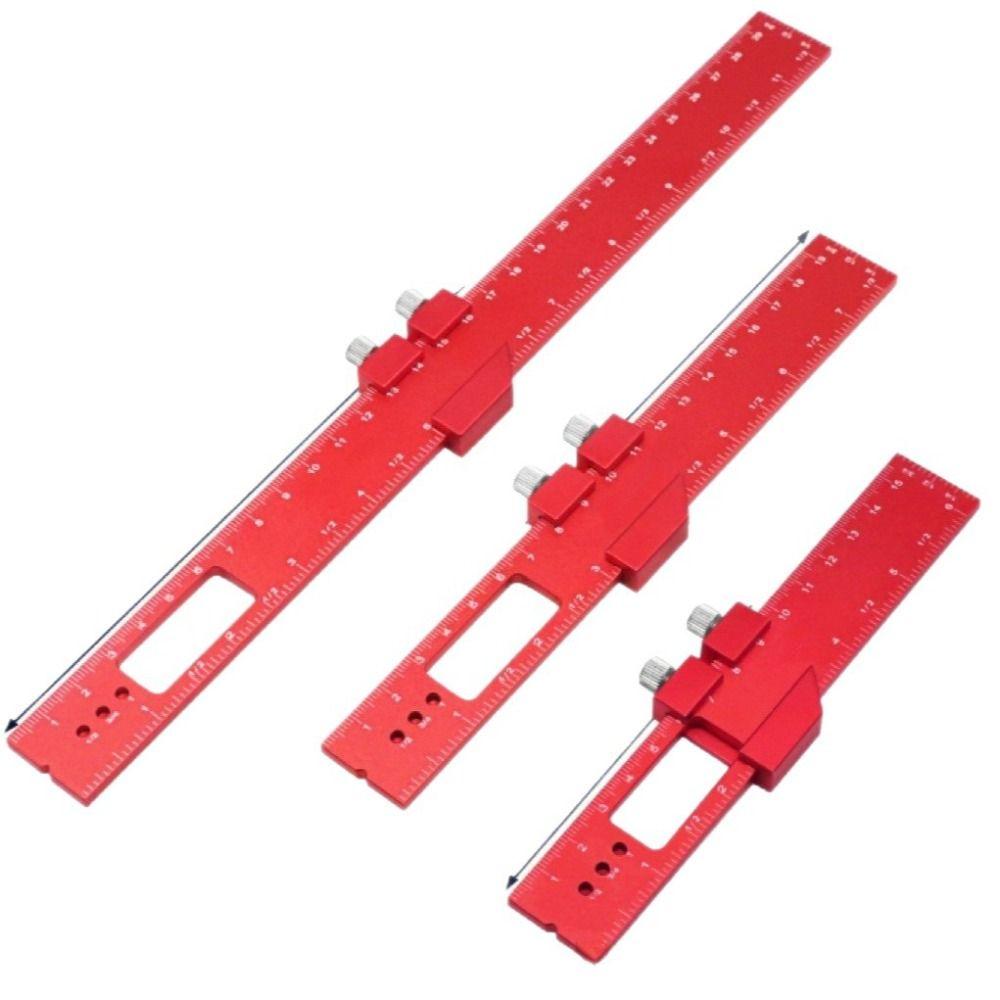 Slide Stop Carpentry Marking Ruler High-Precision T-Type Scribing Ruler Metal Working