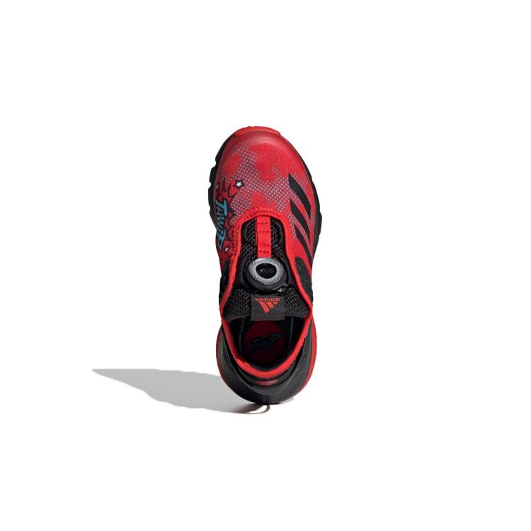 New Spiderman X Adidas Activeflex Boa K Breathable Low Top Kids' Running Shoes Red Black Kids' FV4195