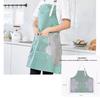 Striped Waterproof Oil-proof Kitchen Apron with Wipe-Hand Feature, Dirt-Resistant and Lightweight for Summer