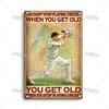 Mfoever Tin Sign Artisian SPORT Metal Sign Tennis Tin Poster Decorative Plate Badminton Cricket Pickleball Plaque Wall Decor Garage Bar Pub Club