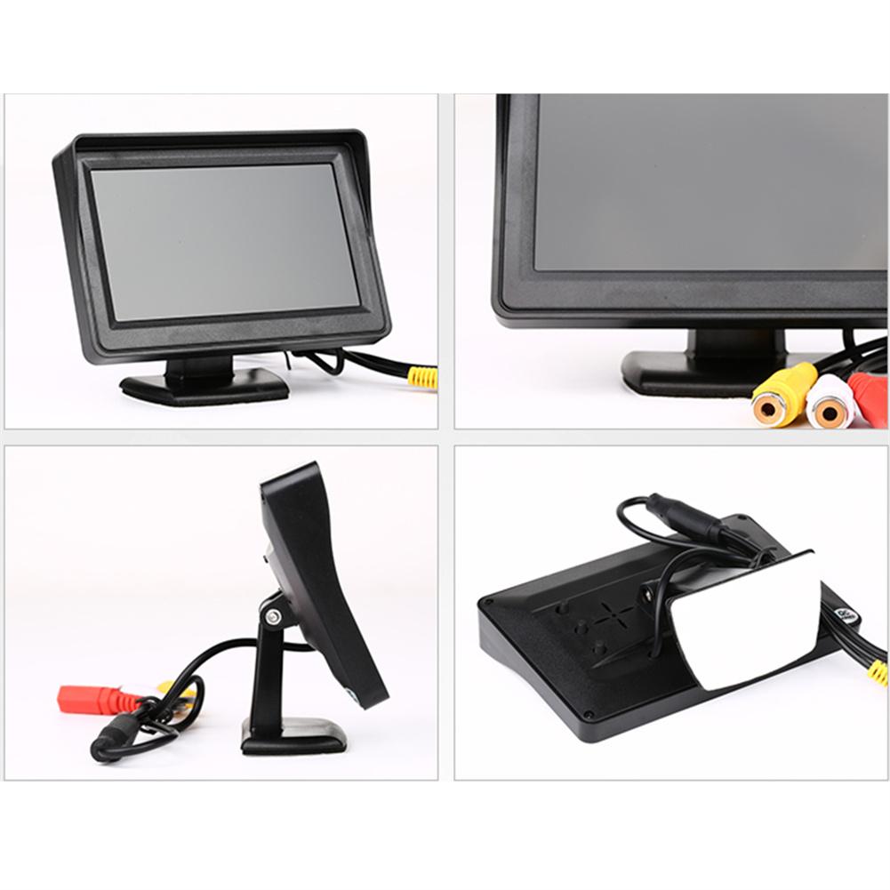 Hd Car Monitor 4.3-inch Screen Tft Lcd Digital Display Two-way Input Sunshade Monitor For Reverse Camera