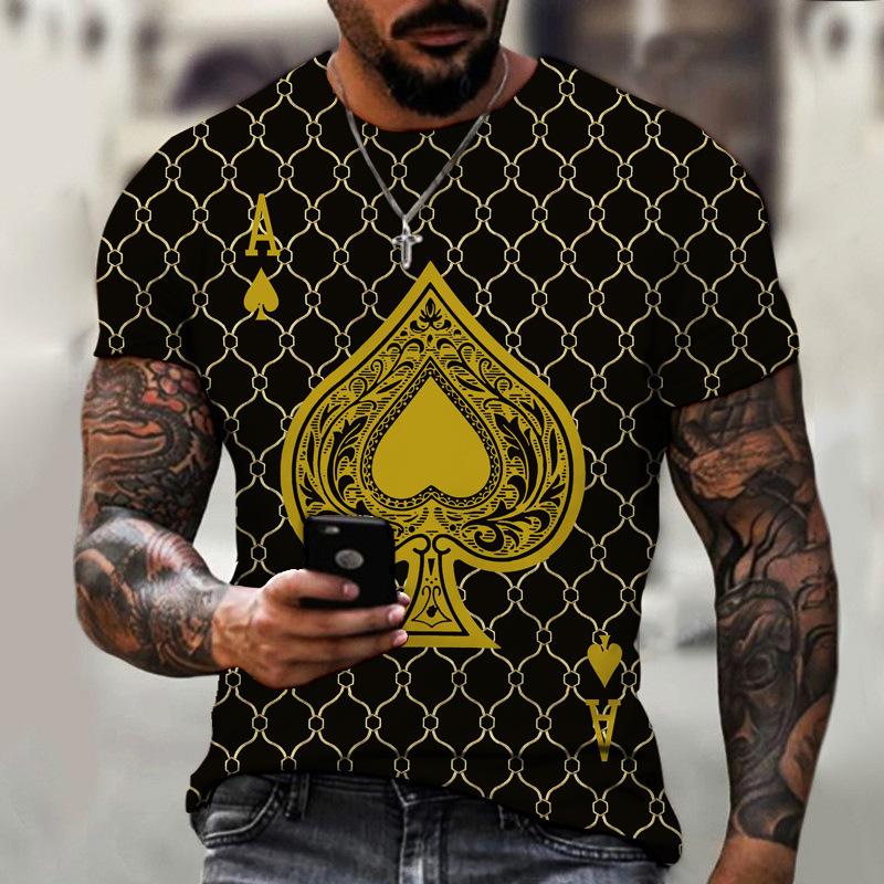 2024 Summer European and American New T-shirts Fun 3D Printed Men's and Women's Round Neck T-shirts Street Trend