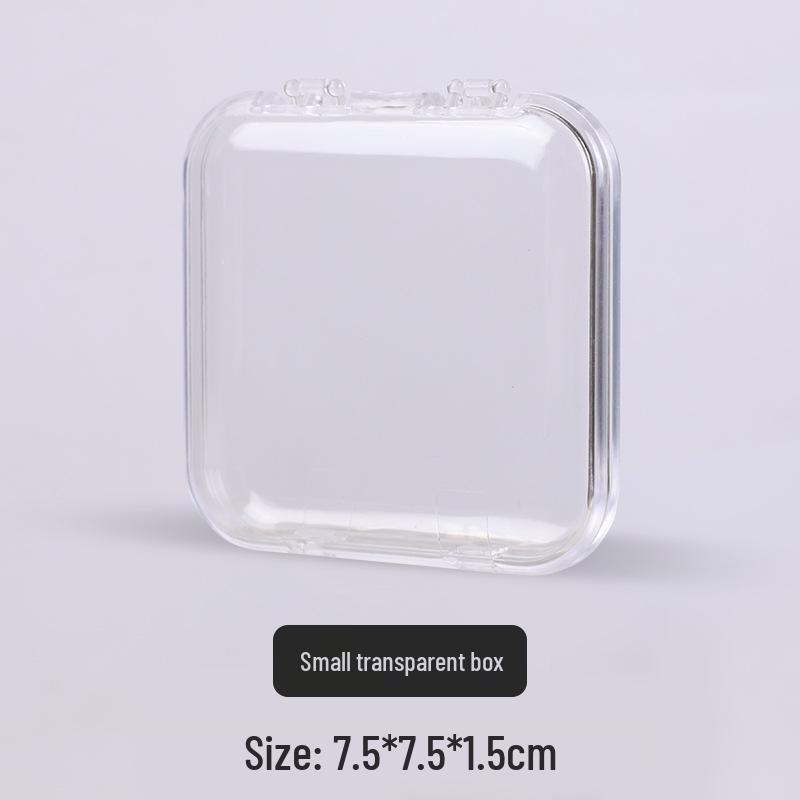 Transparent Flip-Top Wearable Nail Storage and Jewelry Display Box