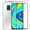 Закаленные стекла Полная обложка для Xiaomi Redmi 9 Примечание 9 Pro Max случаях экран протектор защитный фильм