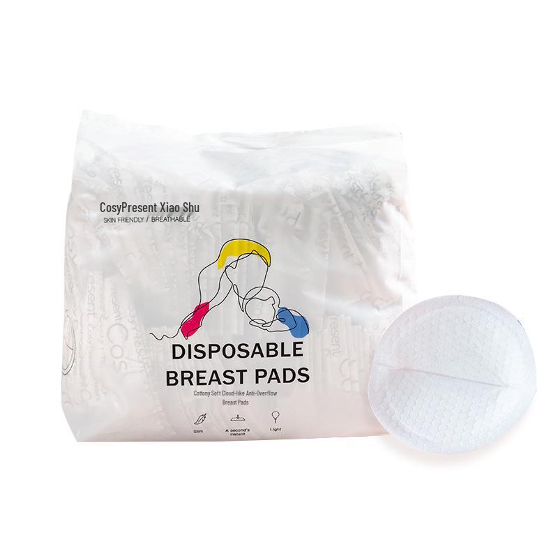 Disposable Ultra-thin Anti-leak Breast Pads - 100 Pack, Breathable Nipple Covers for Postpartum Breastfeeding
