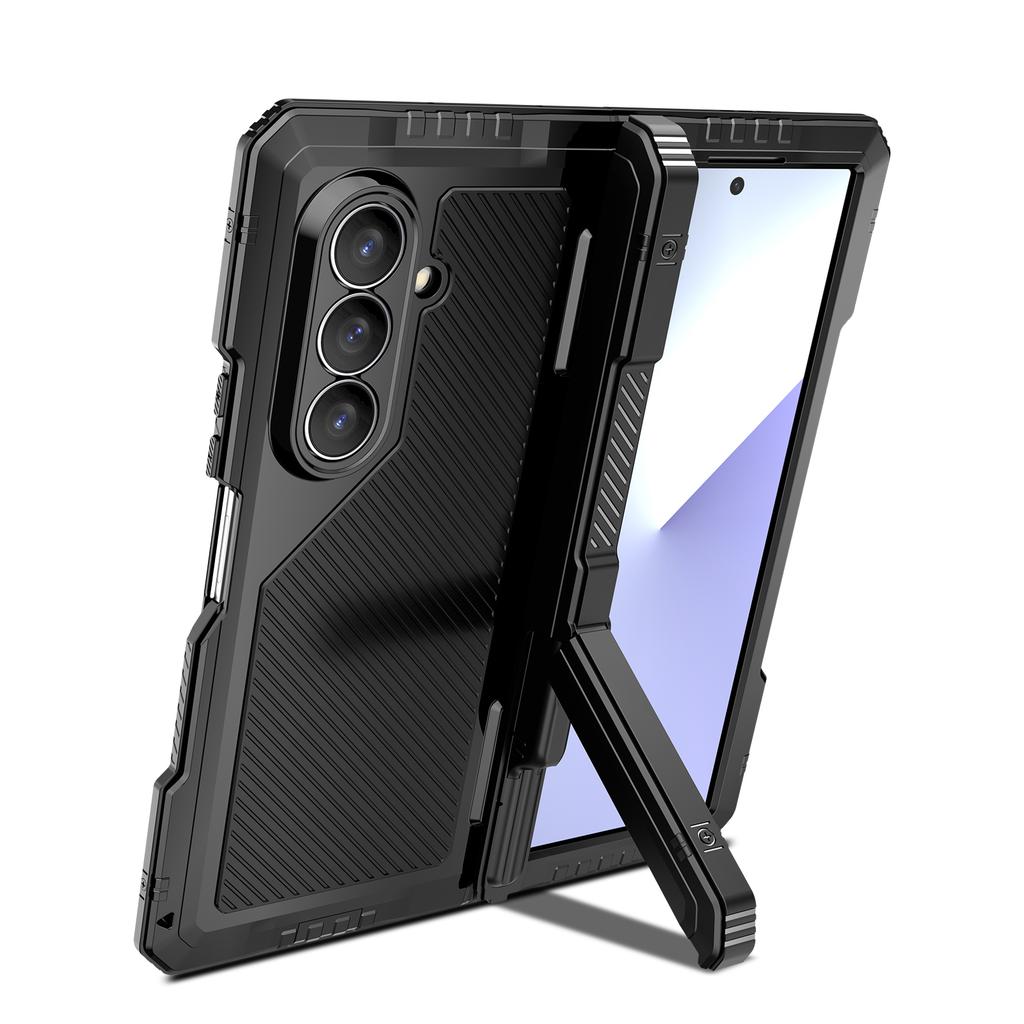 Funda Completa Armor Resistente Para Teléfono Móvil Samsung Galaxy Z Fold 8 Ultra 7 6 5 4 Fold7 Fold6 Metal Aluminio Fundas Protectoras Antigolpes