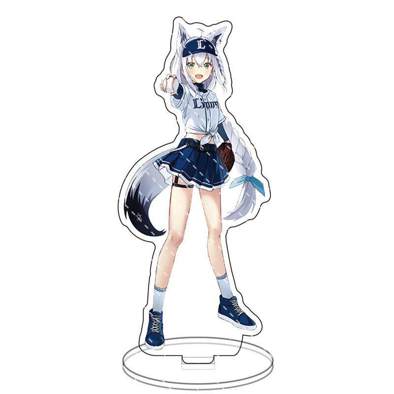 Stunning Hololive Anime Acrylic Stand Figure Ornament With Aqua Akai Shirakami Pekora Natsuiro Inugami Sakura