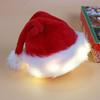 LED Luminous Plush Santa Hat for Kids - New Christmas Festival Decoration