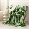 Soft Plush Fleece Throw Blanket Ultra Warm Cozy Blanket for All Seasons Comfortable Air Conditioning Nap Lunch Break Home Decor