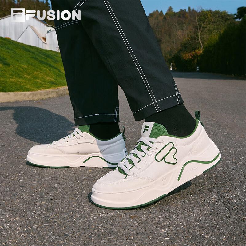 FILA FUSION Men s Thick-Soled Canvas Casual Shoes US 9