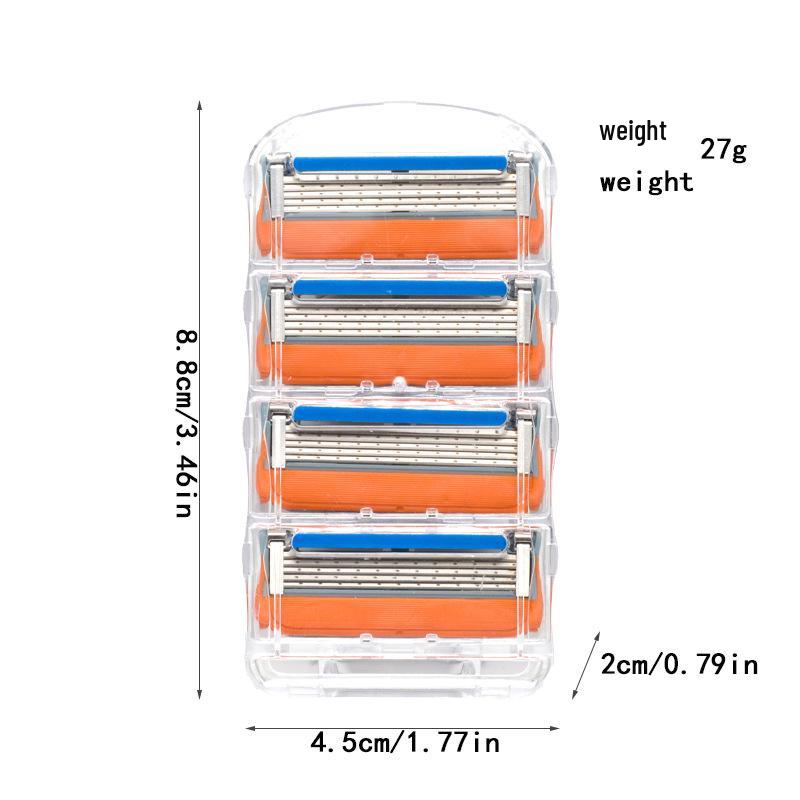 Men's Three-Layer Manual Razor with Cross-border Blades
