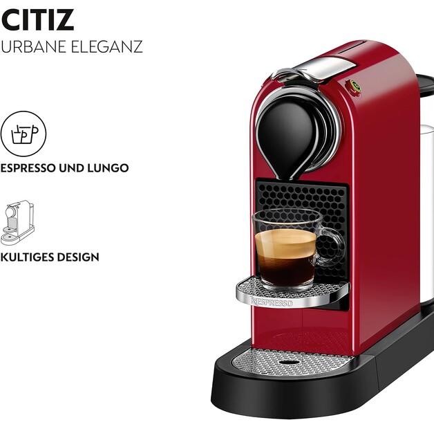 Capsule Coffee Machine Krups XN 7415 New CitiZ Red