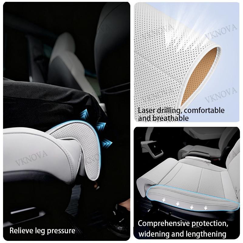 For Tesla Model YL 2026 The Second Row Leg Support Extension Seat Cover Memory Foam Extender Cushion Car Interior Accessoriess