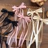 Eleganckie Słodkie Spinki do Włosów Kokardki Koronkowe z Frędzlami, Jednokolorowe Pojedyncze Spinki Kaczuszki dla Dziewcząt 14+, Spinka w Stylu Baletowym na Boki