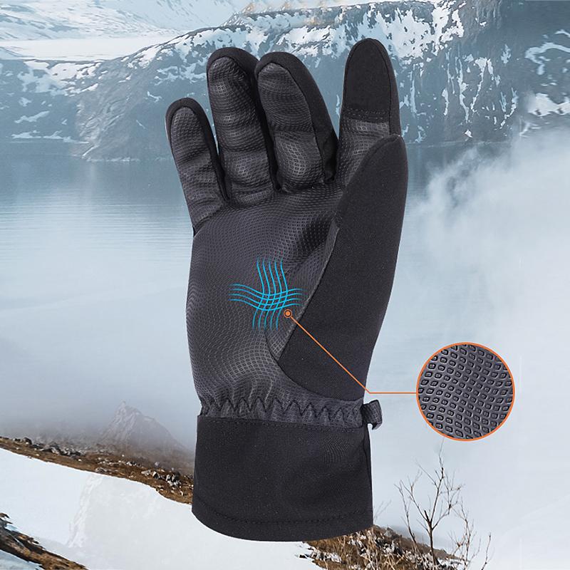 GOLDEN CAMEL Rękawice Outdoorowe dla Mężczyzn Kobiet Zima 2023 Antypoślizgowe Aksamitne Pogrubione Wiatroodporne do Jazdy na Rowerze Narciarstwa Ekran Dotykowy Rękawice Zimne