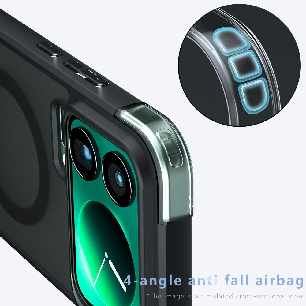 Case For Xiaomi 17 Pro Max Magnetic Wireless Charging Soft TPU Frame Translucent Matte Hard Plastic Shockproof Phone Back Cover