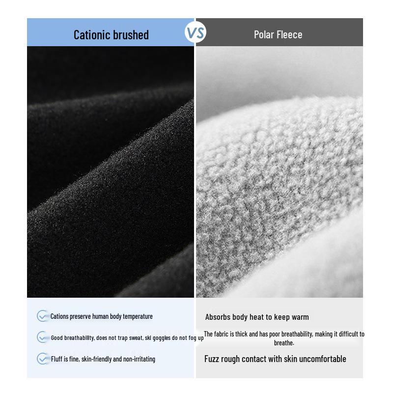 Unisex Thickened Fleece Winter Ski Mask - Warm, Windproof, Coldproof, for Autumn Outdoor Cycling