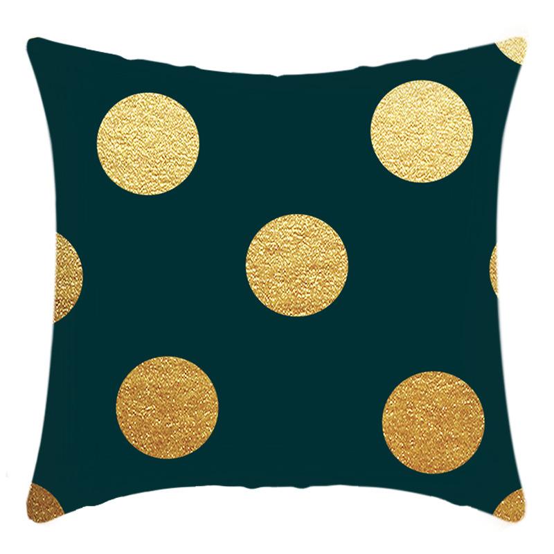 

New Pillow Cover Lamp Luxury Series Alphabet Green Printed Pillow Home Sofa Cushion Cover Premium Durable Quality 45 * 45Cm pillowcase