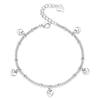 925 Sterling Silver Fashion Heart Pendant Bracelet Gift Jewelry