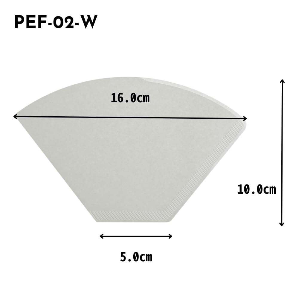 Hario Pegasus Coffee Paper Filters 02W, White, 2-4 Cups, Pack of 100, Made In Japan, PEF-02-100W