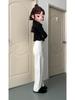 2025 Women's White High-Waist Loose Wide-Leg Jeans: Spring/Summer Collection