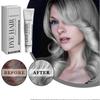 26-27 Sofortige Silber Grau Haarfarbe, Silber Grau Natürliche Haarfarbe Creme, Unisex Haarfarbe, Silber Haarfarbe für Dunkles Haar