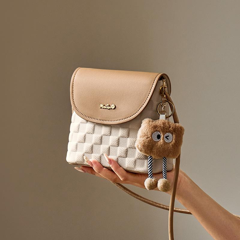 Mrs. Qiao Bag Women 2025 New High-end Bucket Bag Mini Autumn Winter Small Bag Genuine Leather Crossbody Bag Women's Bag