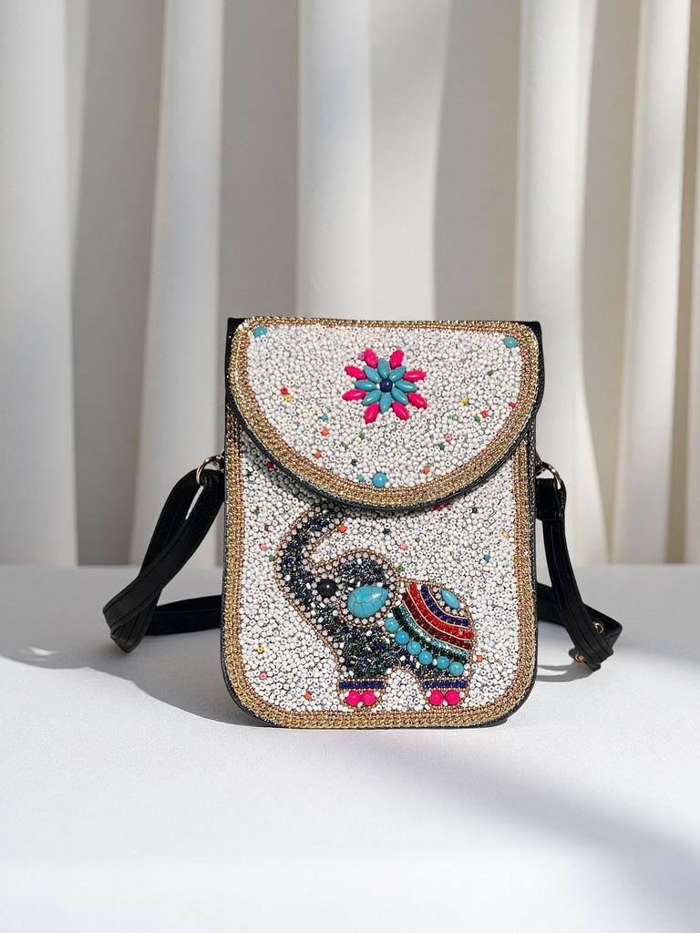 Boho Vintage Veske - Flerroms premium tekstur myk moteriktig allsidig håndlaget dusk risperler