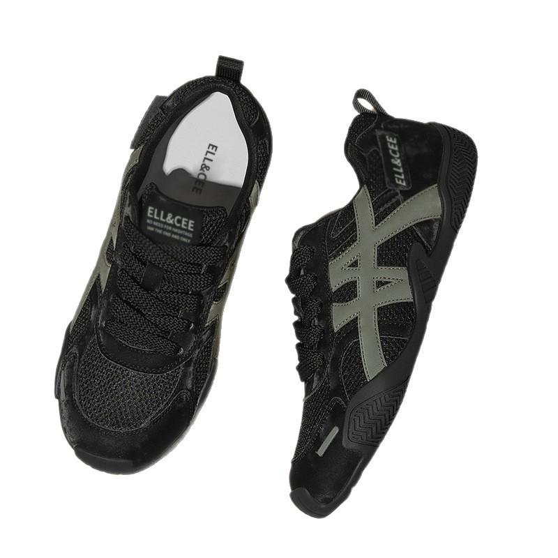 2026 Spring Women's Retro Color Block Lightweight Mesh Training Shoes - Breathable, Soft Sole, Fashionable and Casual.