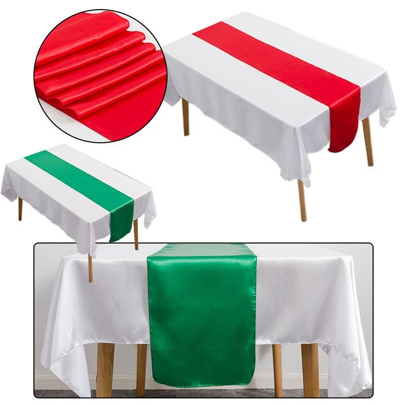 Silky-smooth Red Satin Table Runner Ideal For Celebrating Special Occasions