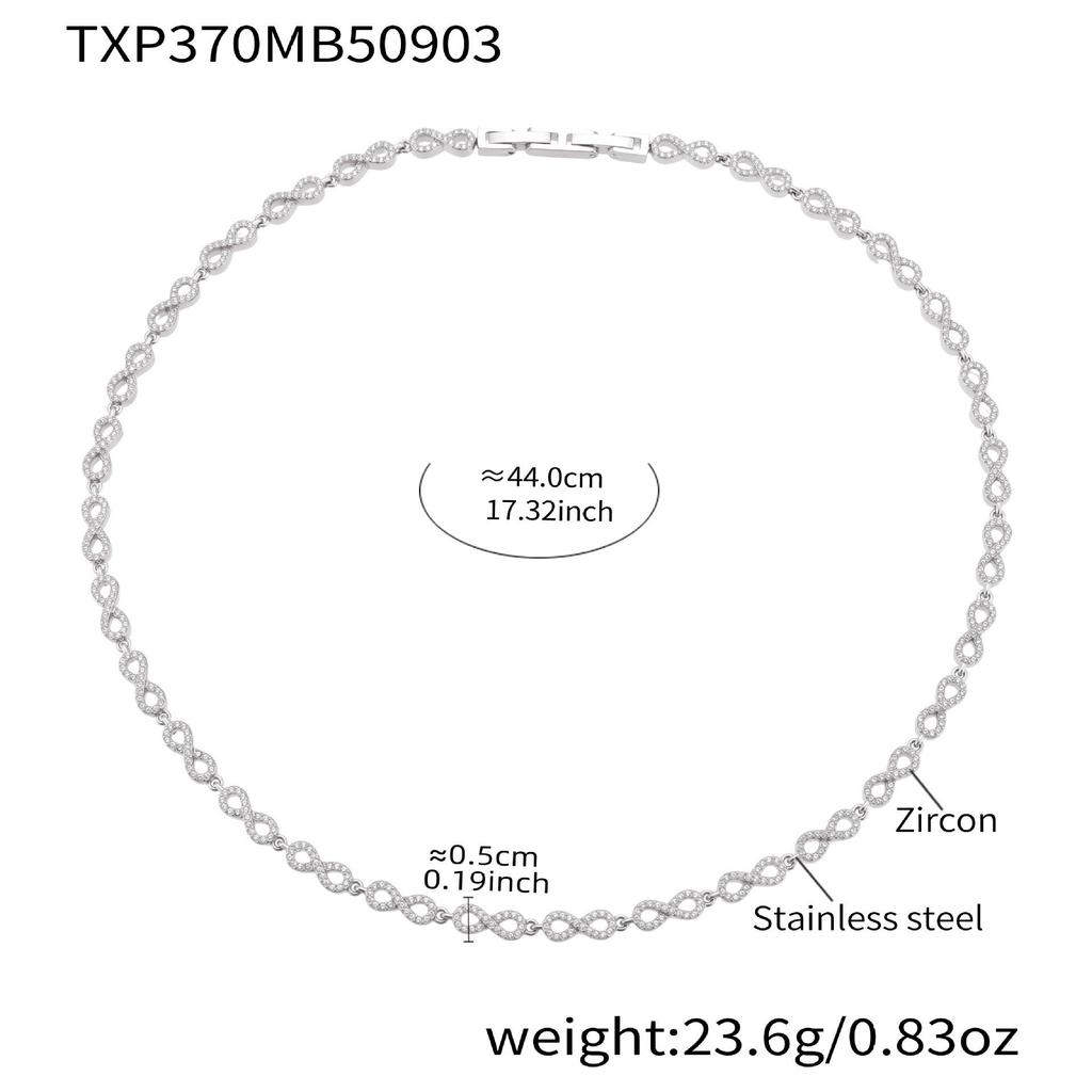 Qiong Yao Handmade Luxury Claw-Set 5A Heart-Shaped Zirconia Bracelet Necklace